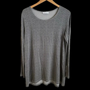 bryn Walker Gray Long Sleeve Tunic